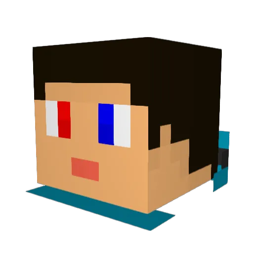 zopolopion Minecraft avatar head, 3D render
