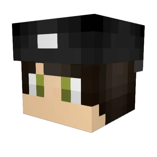 zopus Minecraft avatar head, 3D render
