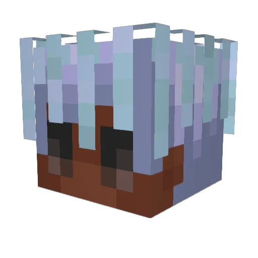 zoqez Minecraft avatar head, 3D render