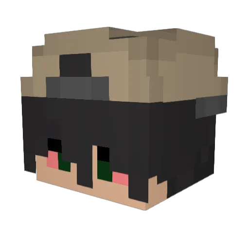 zoranwow_ Minecraft avatar head, 3D render