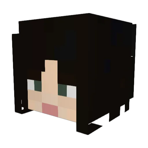 zoravx Minecraft avatar head, 3D render