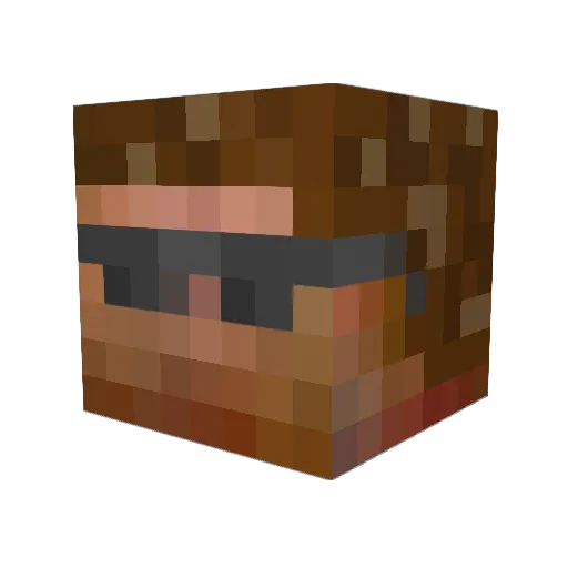 zorax10 Minecraft avatar head, 3D render