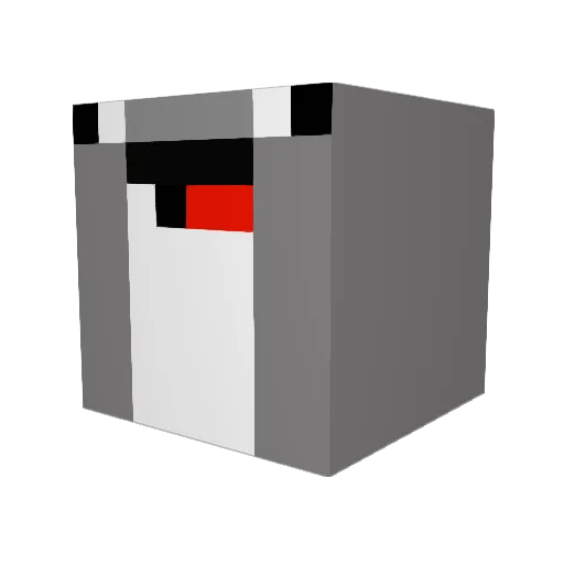 zorberry Minecraft avatar head, 3D render