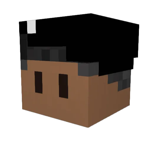 zorfrag Minecraft avatar head, 3D render