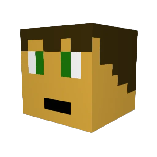 zorgot17 Minecraft avatar head, 3D render