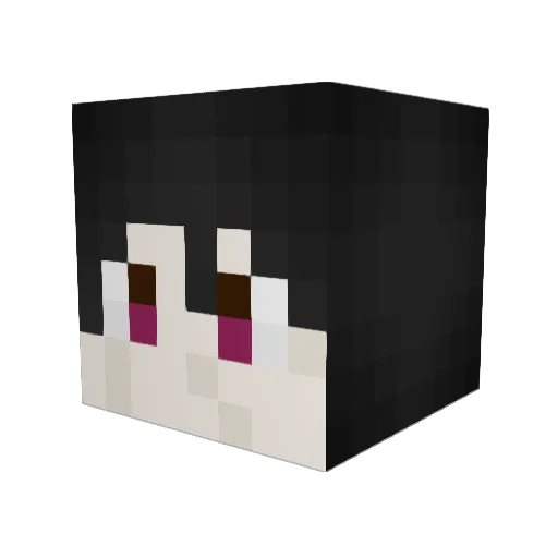 zorilul Minecraft avatar head, 3D render