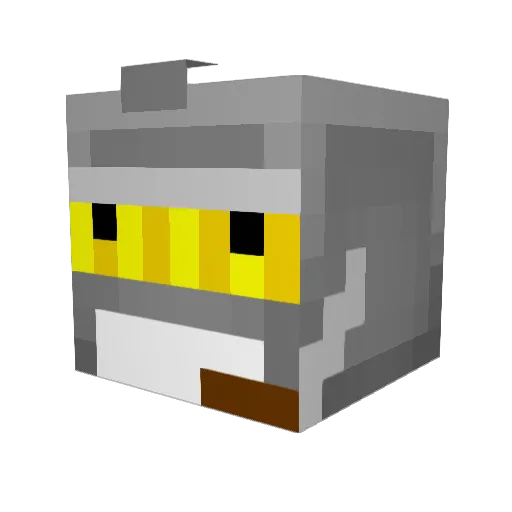 zorkian Minecraft avatar head, 3D render