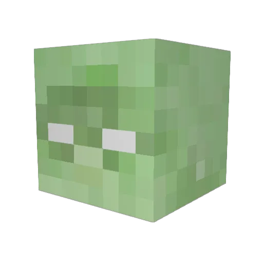 zornschnecke Minecraft avatar head, 3D render