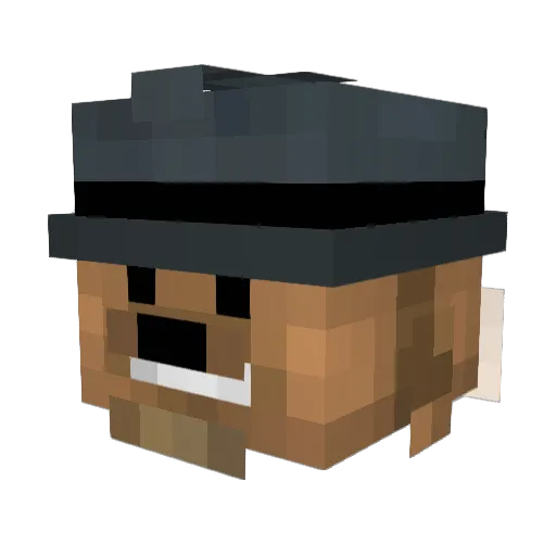 zorosthighgap Minecraft avatar head, 3D render