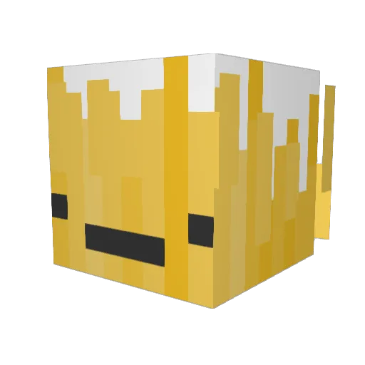 zoroudon Minecraft avatar head, 3D render