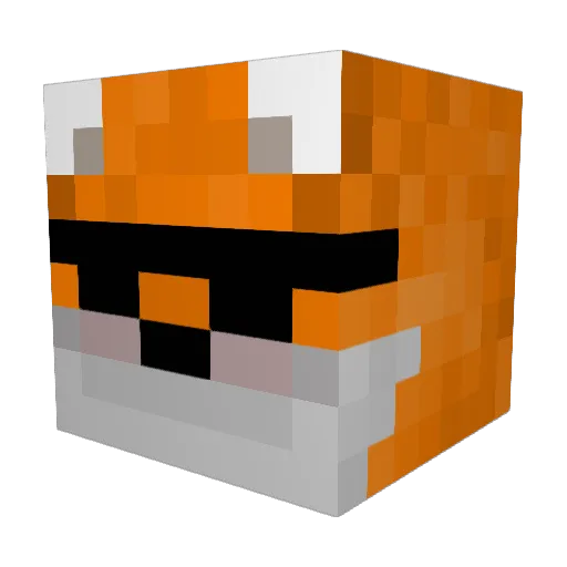 zorrobasquethc Minecraft avatar head, 3D render