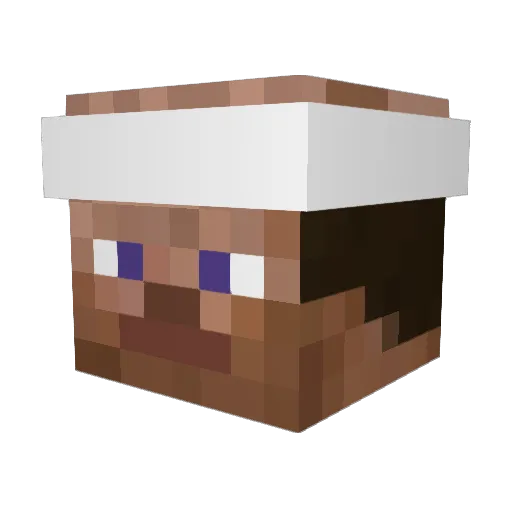 zorrrokungen Minecraft avatar head, 3D render