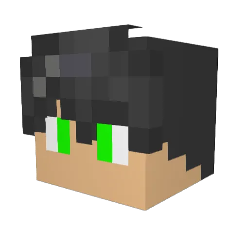 zortkardesim Minecraft avatar head, 3D render