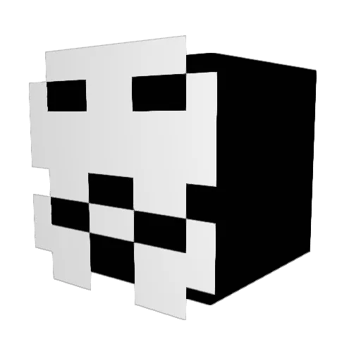 zoryox Minecraft avatar head, 3D render
