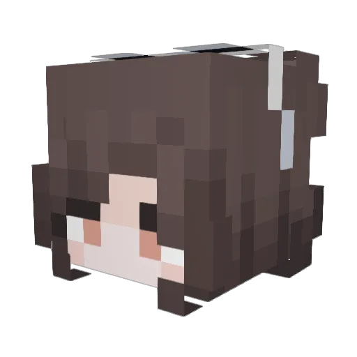 zosia_o Minecraft avatar head, 3D render