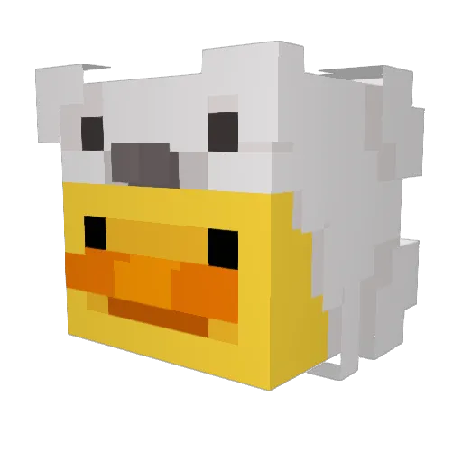 zosmabater Minecraft avatar head, 3D render