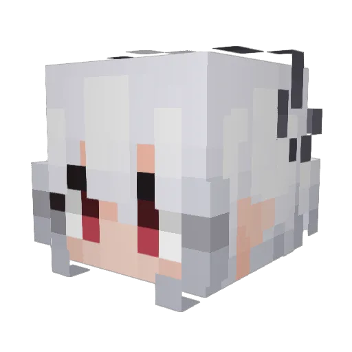 zotariken Minecraft avatar head, 3D render