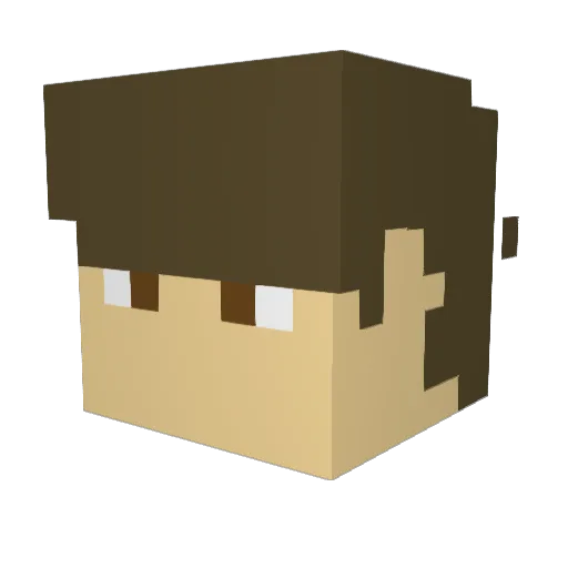 zotiMIKE Minecraft avatar head, 3D render