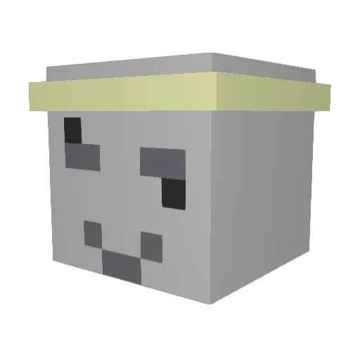 zouarp Minecraft avatar head, 3D render