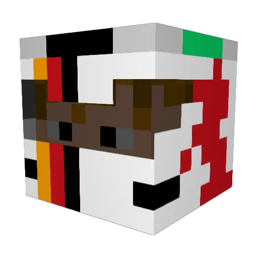 zoubida912 Minecraft avatar head, 3D render