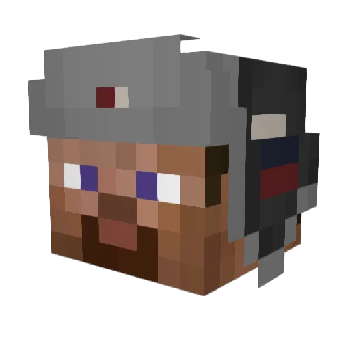 zouglor Minecraft avatar head, 3D render