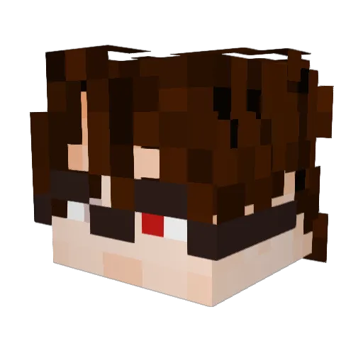 zouraplayz Minecraft avatar head, 3D render