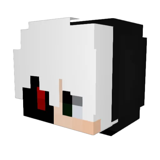 zouwar Minecraft avatar head, 3D render