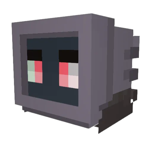 zouyou Minecraft avatar head, 3D render