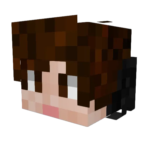 zouz3 Minecraft avatar head, 3D render