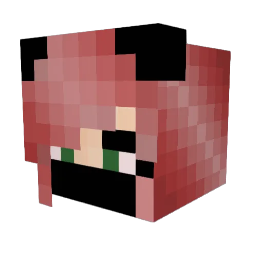 zovera666 Minecraft avatar head, 3D render