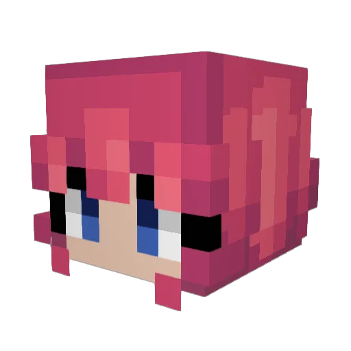 zowylove Minecraft avatar head, 3D render