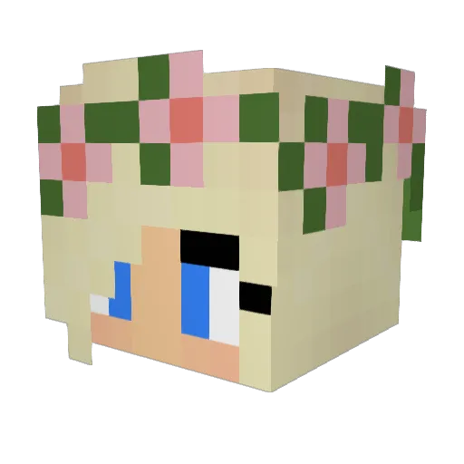 zozerbot Minecraft avatar head, 3D render