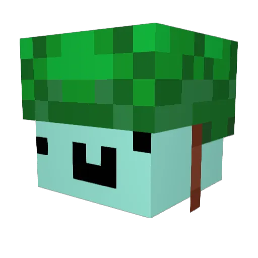 zozoex Minecraft avatar head, 3D render