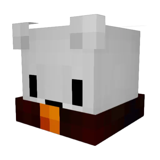 zpapagan Minecraft avatar head, 3D render