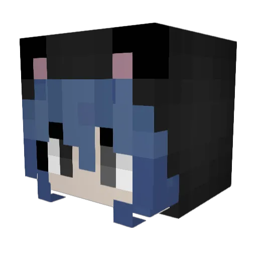 zpas Minecraft avatar head, 3D render