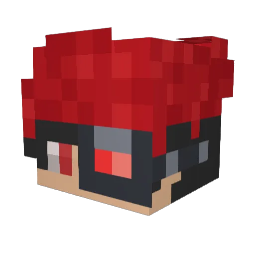 zpdr_ Minecraft avatar head, 3D render