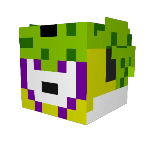 zperks Minecraft avatar head, 3D render