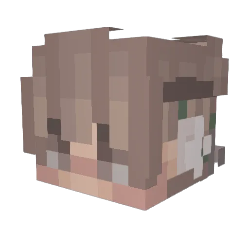 zpicylemon Minecraft avatar head, 3D render