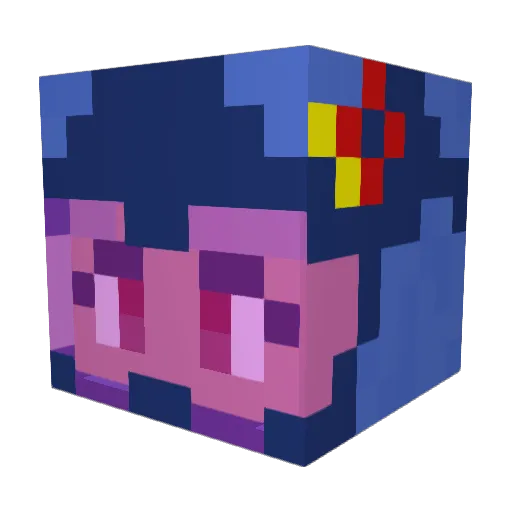 zpjester Minecraft avatar head, 3D render