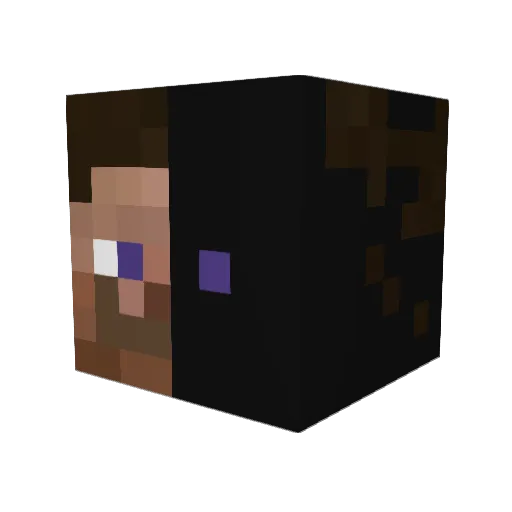 zpple1229 Minecraft avatar head, 3D render