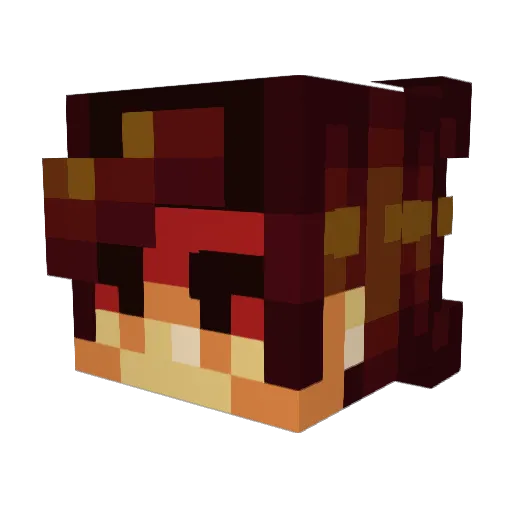 zqrcks Minecraft avatar head, 3D render
