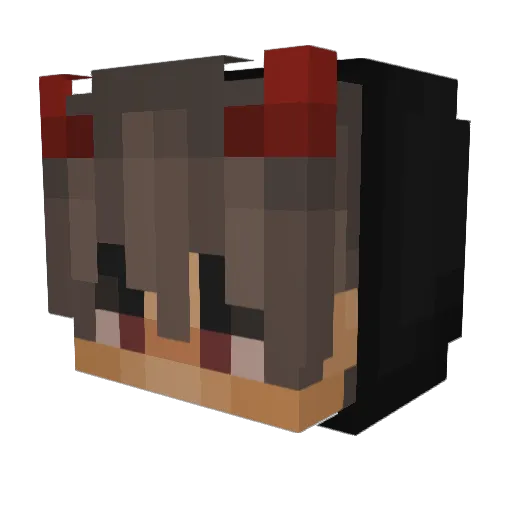 zqski Minecraft avatar head, 3D render