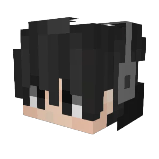 zqwer Minecraft avatar head, 3D render
