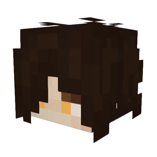 zr0me Minecraft avatar head, 3D render