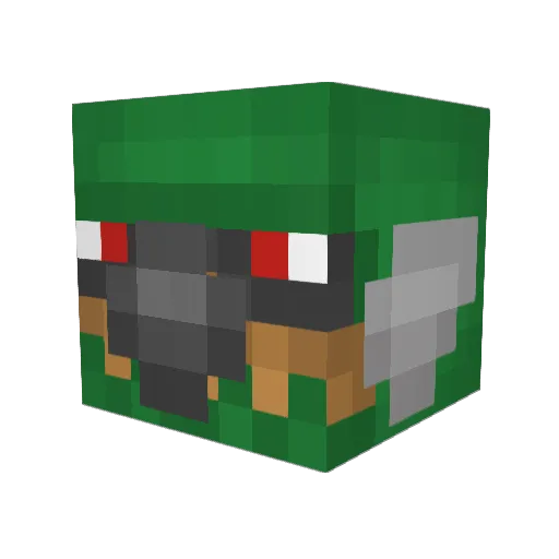 zragnar Minecraft avatar head, 3D render