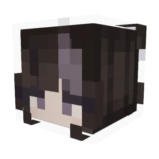 zraichu_ Minecraft avatar head, 3D render