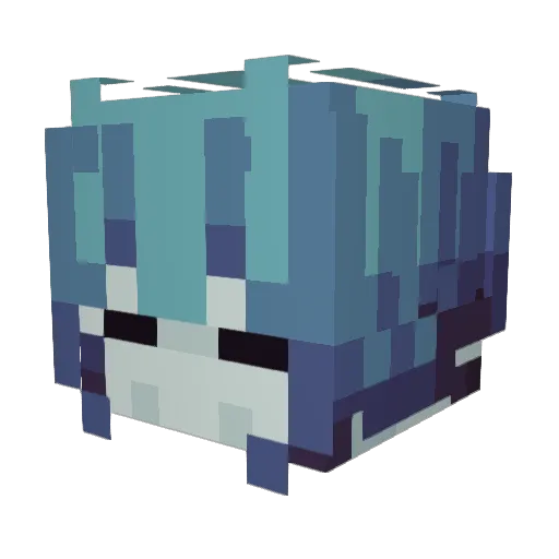zrikon Minecraft avatar head, 3D render