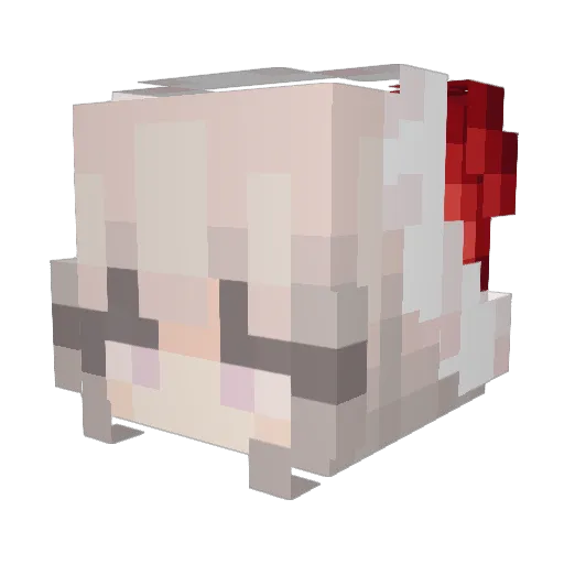 zrnnix Minecraft avatar head, 3D render
