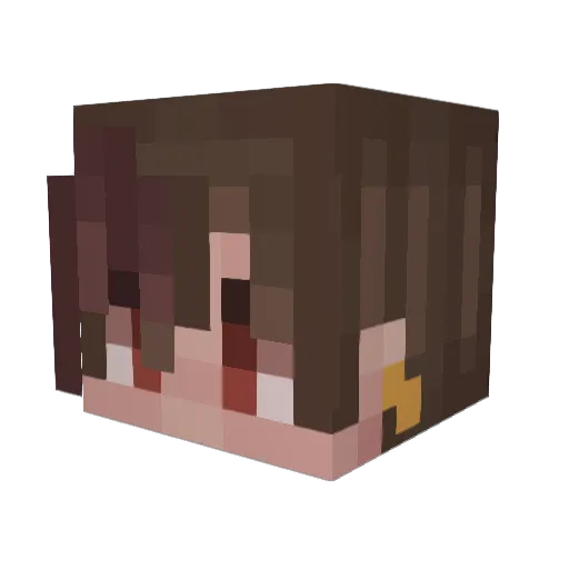 zroffe Minecraft avatar head, 3D render