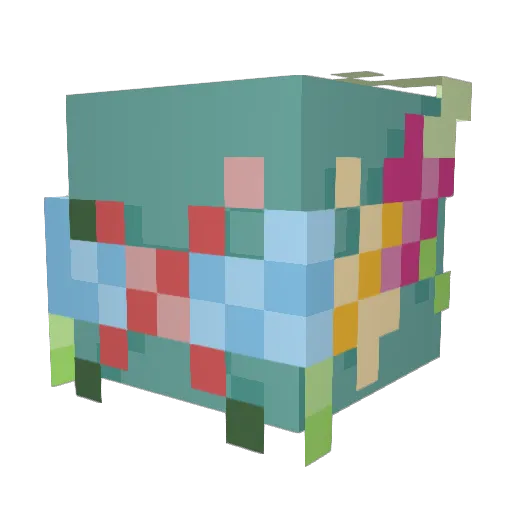zroziou Minecraft avatar head, 3D render